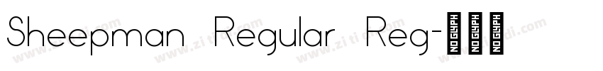 Sheepman Regular Reg字体转换 Sheepman Regular Reg字体转换